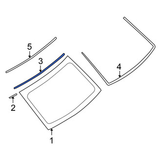 Nissan OE - Rear Upper Back Glass Seal