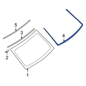 Nissan OE - Rear Lower Back Glass Seal