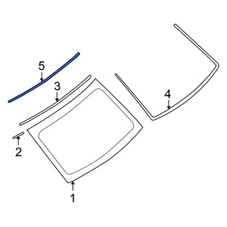 Nissan OE - Rear Back Glass Reveal Molding