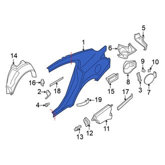 Nissan OE - Rear Right Quarter Panel