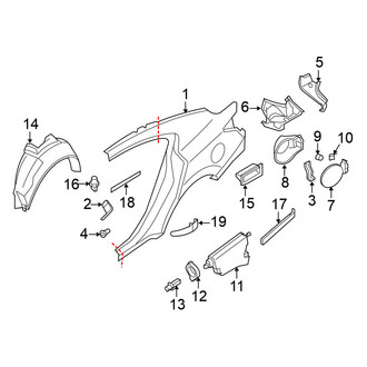 Nissan OE - Quarter Panel - Exterior Trim