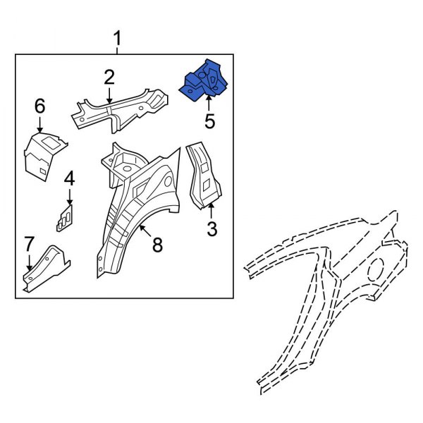 Rear Body Panel Filler Panel