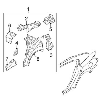 Nissan OE - Rear Left Quarter Panel