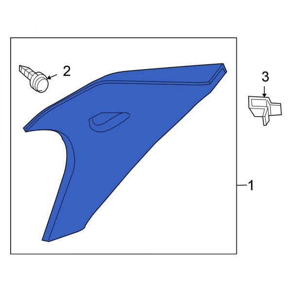 Body C-Pillar Trim Panel