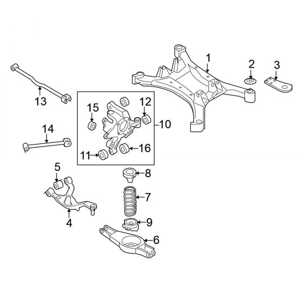 Genuine Nissan 55110-ZX00B Radius Arm