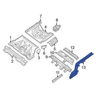 Nissan OE - Rear Right Frame Side Member