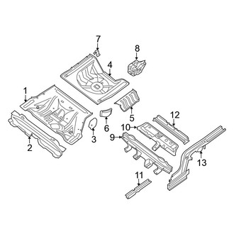 Nissan OE - Rear Body & Floor - Floor & Rails