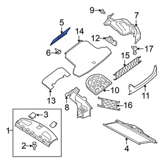 Nissan OE - Rear Partition Panel