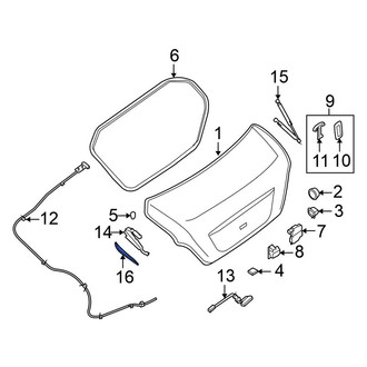 Nissan OE - Rear Left Deck Lid Hinge Cap