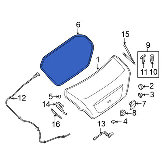Nissan OE - Rear Deck Lid Seal