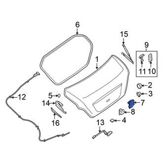 Nissan OE - Rear Deck Lid Latch