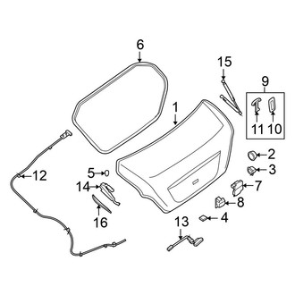 Nissan OE - Trunk Lid - Lid & Components