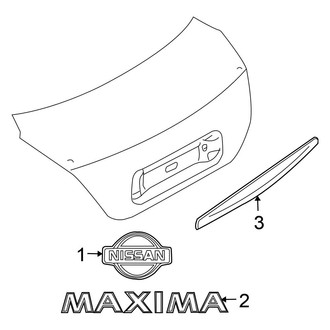 Nissan OE - Trunk Lid - Exterior Trim