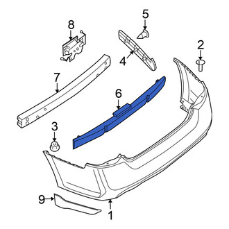 Nissan OE - Rear Bumper Impact Absorber