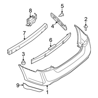 Nissan OE - Rear Bumper - Bumper & Components