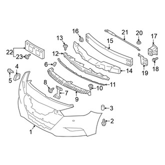 Nissan OE - Front Bumper & Grille - Bumper & Components