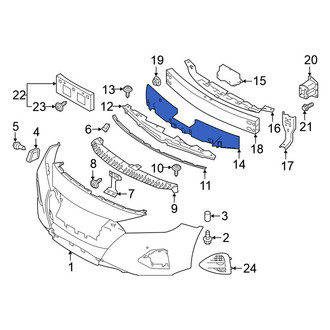 Nissan OE - Front Outer Bumper Impact Absorber