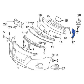 Nissan OE - Front Right Bumper Face Bar Mount