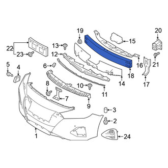 Nissan OE - Front Bumper Impact Bar