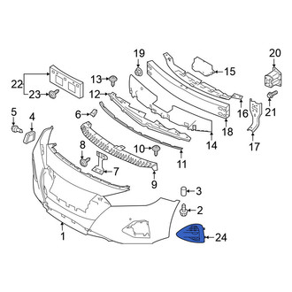 Nissan OE - Front Left Fog Light Trim