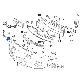 Nissan OE - Front Left Bumper Cover Bracket