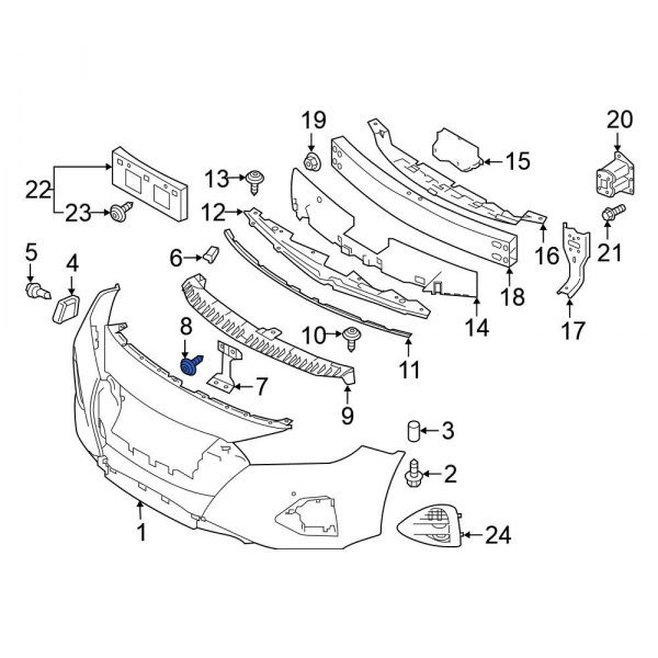 Bumper Cover Bolt