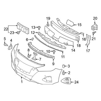Nissan OE - Front Bumper & Grille - Bumper & Components