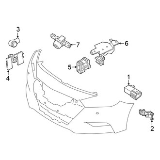 Nissan OE - Front Bumper & Grille - Electrical Components (Platinum / S / SL / SR / SV)
