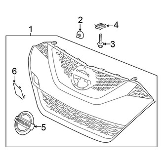 Nissan OE - Front Bumper & Grille - Grille & Components