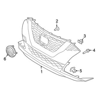 Nissan OE - Front Bumper & Grille - Grille & Components