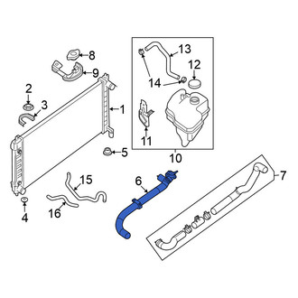 Nissan OE - Upper Radiator Coolant Hose