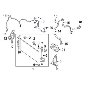 Nissan OE - A/C Refrigerant Line O-Ring