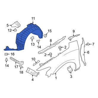 Nissan OE - Front Left Fender Splash Shield