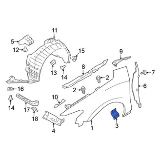 Nissan OE - Rear Left Fender Bracket