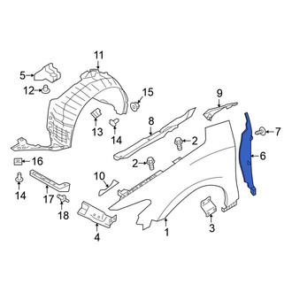 Nissan OE - Rear Left Fender Insulator