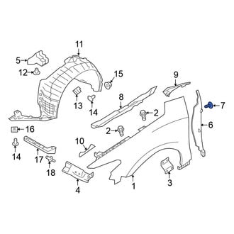 Nissan OE - Fender Insulator Clip