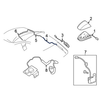 Nissan OE - Front Antenna Cable