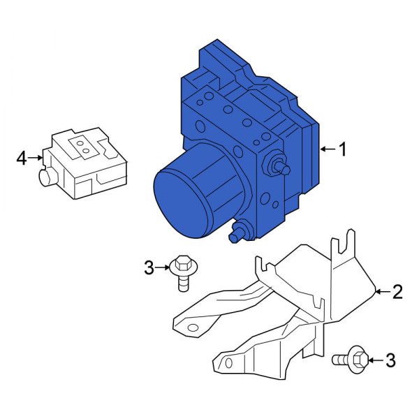 Nissan OE 476604RF1A ABS Hydraulic Assembly