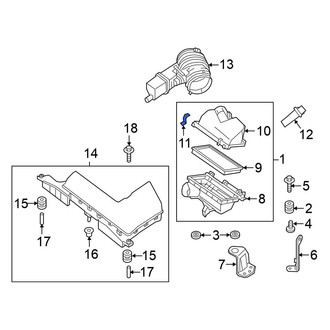 Nissan OE - Air Cleaner Cover Clip