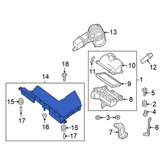 Nissan OE - Front Engine Air Intake Hose