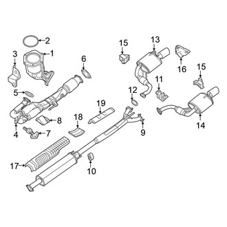 Nissan OE - Exhaust System - Exhaust Components