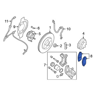 Nissan OE - Front Disc Brake Pad Set