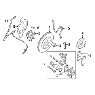 Nissan OE - Front Suspension - Brake Components
