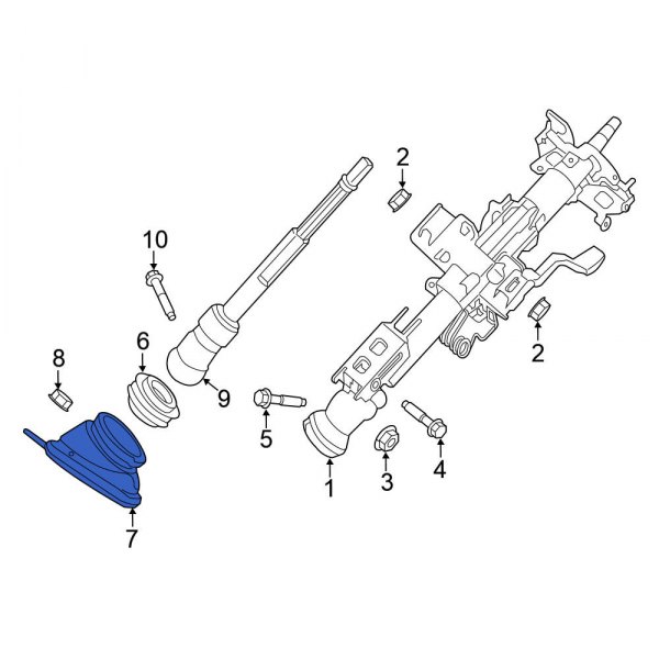 Nissan OE 489503TA0A Lower Steering Coupling Boot