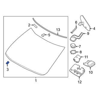 Nissan OE - Windshield Spacer