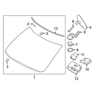 Nissan OE - Windshield - Glass