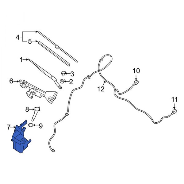 Nissan Altima Washer Fluid Reservoir - 28910-9HM0A - Genuine