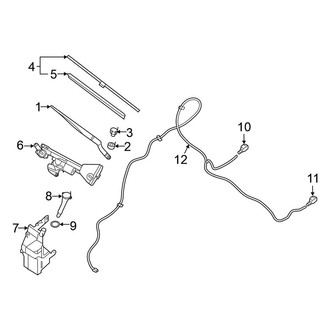 Nissan OE - Windshield - Wiper & Washer Components
