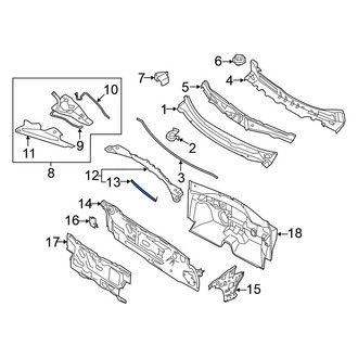 Nissan OE - Cowl Extension Seal