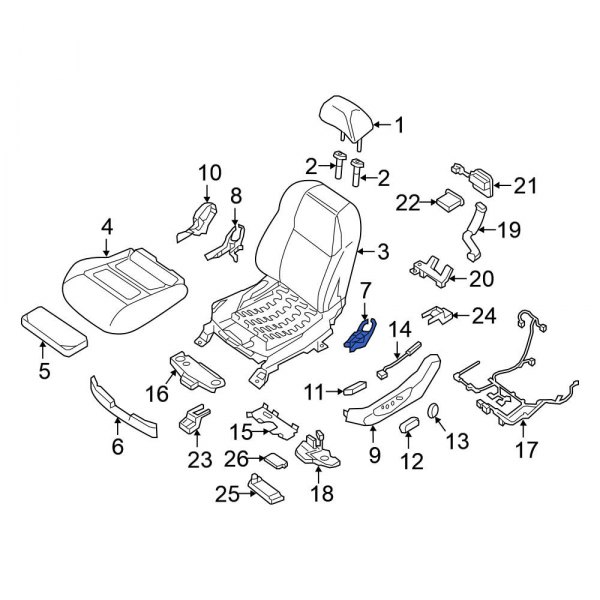 Seat Back Recliner Adjustment Mechanism Cover